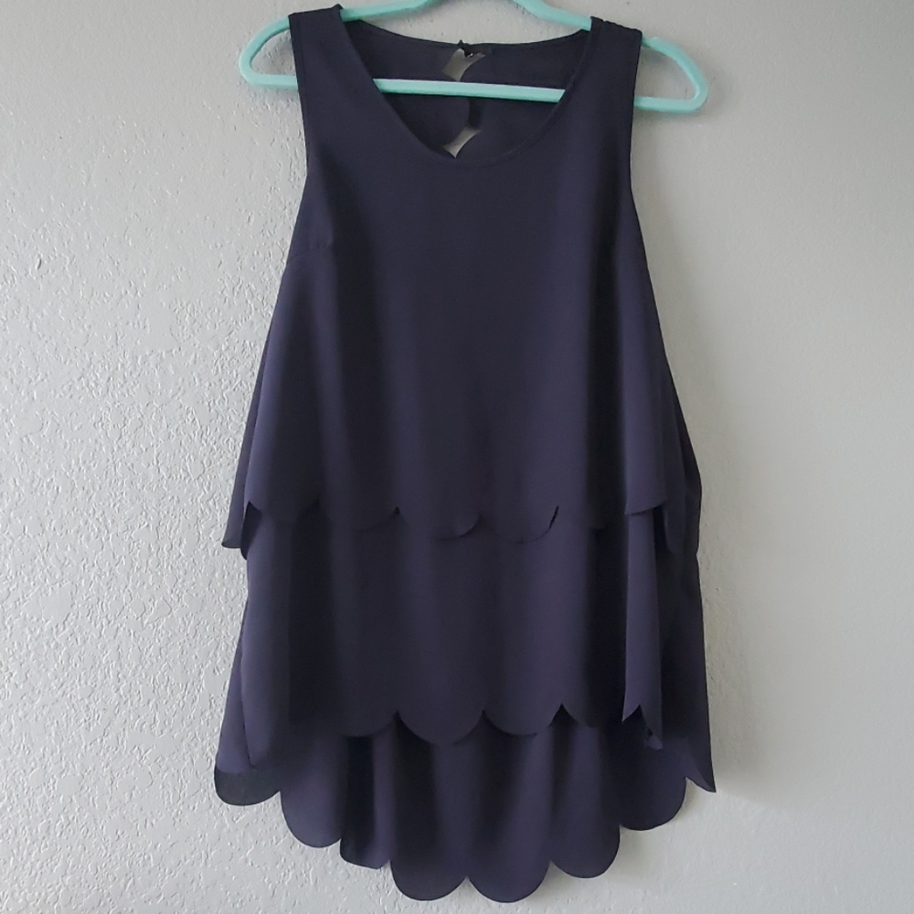 Navy blue blouse